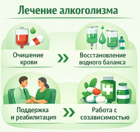 лечение алкоголизма в Артёмовском этапы